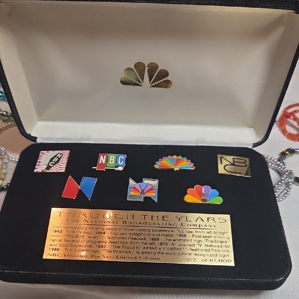 NBC Historic Pin Set X 2 Plus 2 Small Sets.